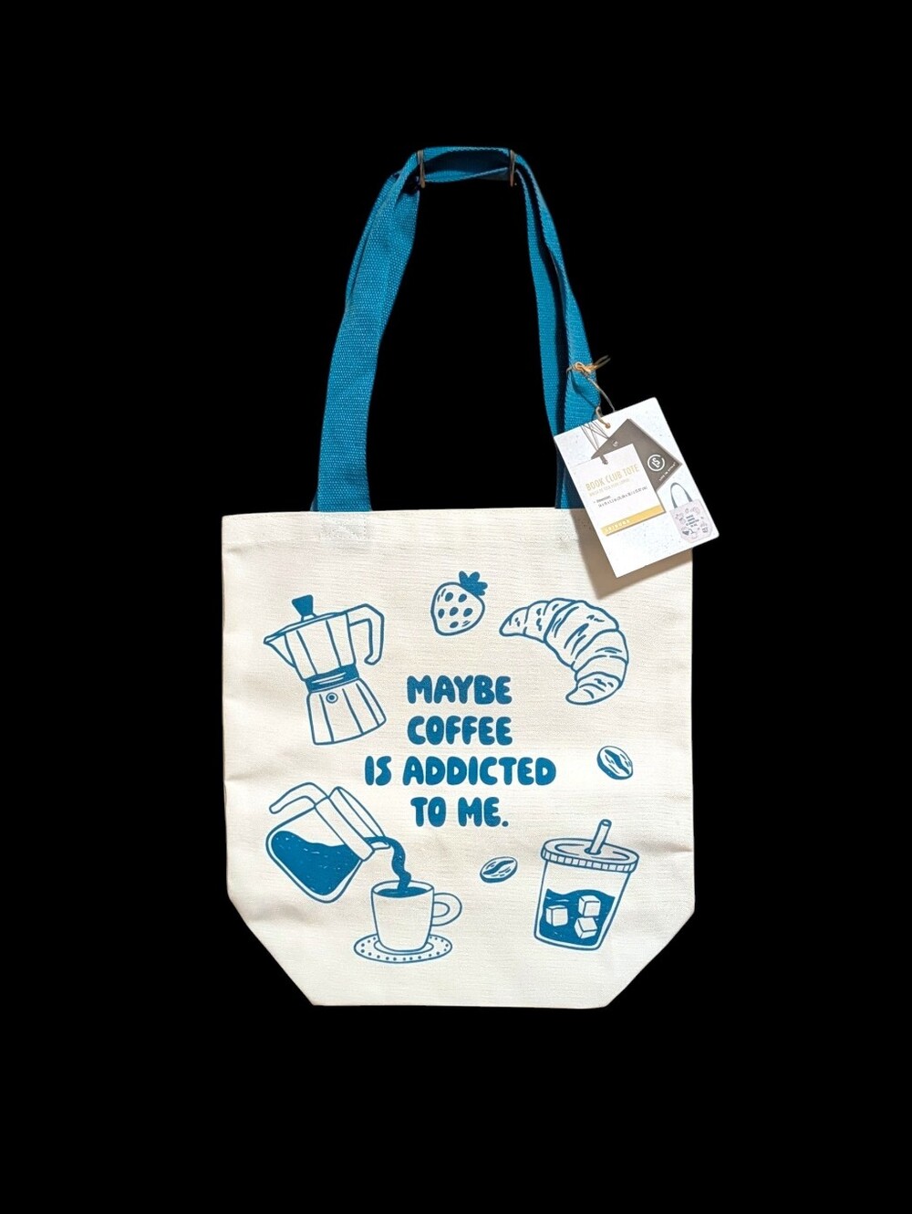 Coffee Addict Book Club Tote